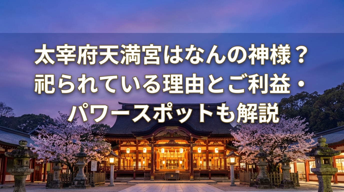 太宰府天満宮はなんの神様かを解説する記事のアイキャッチ画像